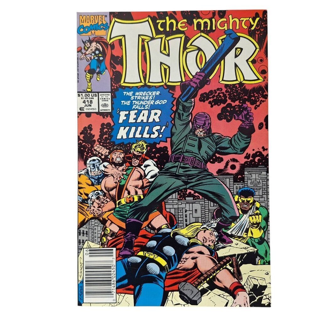 Marvel The Mighty Thor 418 The Wrecker 1990 Comic Book